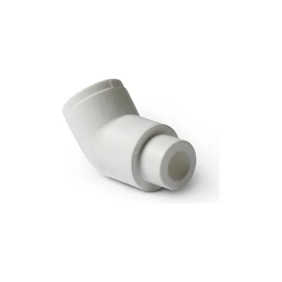 Переходной угольник PRO AQUA PP-R 45 градусов Н-В белый 20 мм PA13808b