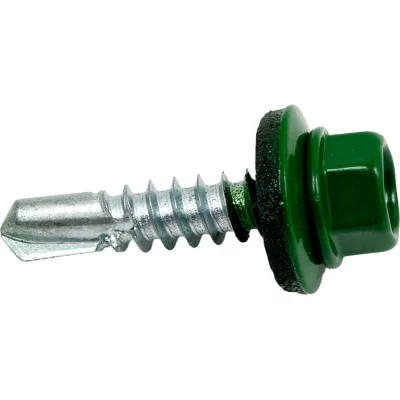 Саморез Доброга ШГК 4,8x35 RAL6002 Светло-зеленый 300 шт. ТД-00013913