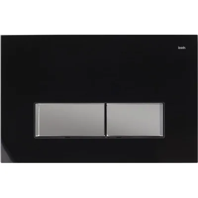 Клавиша смыва IDDIS универсальная, черное стекло, Юнигласс (Uniglass), 010 UNG10GBi77