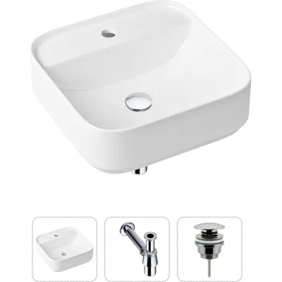 Накладная раковина для ванной Lavinia Boho Bathroom Sink Slim в комплекте 3 в 1 21520274