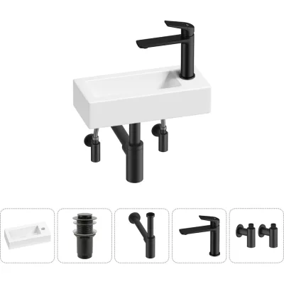 Комплект 5 в 1 Lavinia Boho Bathroom Sink накладная/подвесная раковина 37x18 см 20215866R