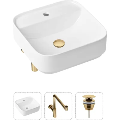 Накладная раковина для ванной Lavinia Boho Bathroom Sink Slim в комплекте 3 в 1 21520320