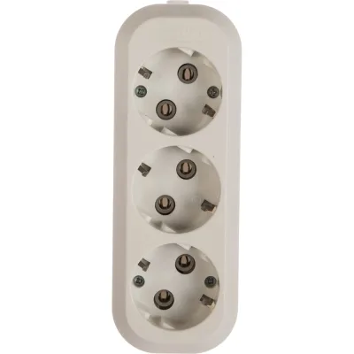 Колодка Smartbuy 3 гнезда 16А/3,5кВт c заземлением SBE-16-3-00-Z
