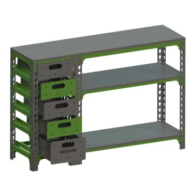 Стол-верстак Metalex c одной тумбой 950x1400x500 мм SVTI951450