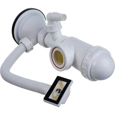 Сифон для мойки Alcadrain A447P - DN50/40 с нержавеющей решеткой 00029120