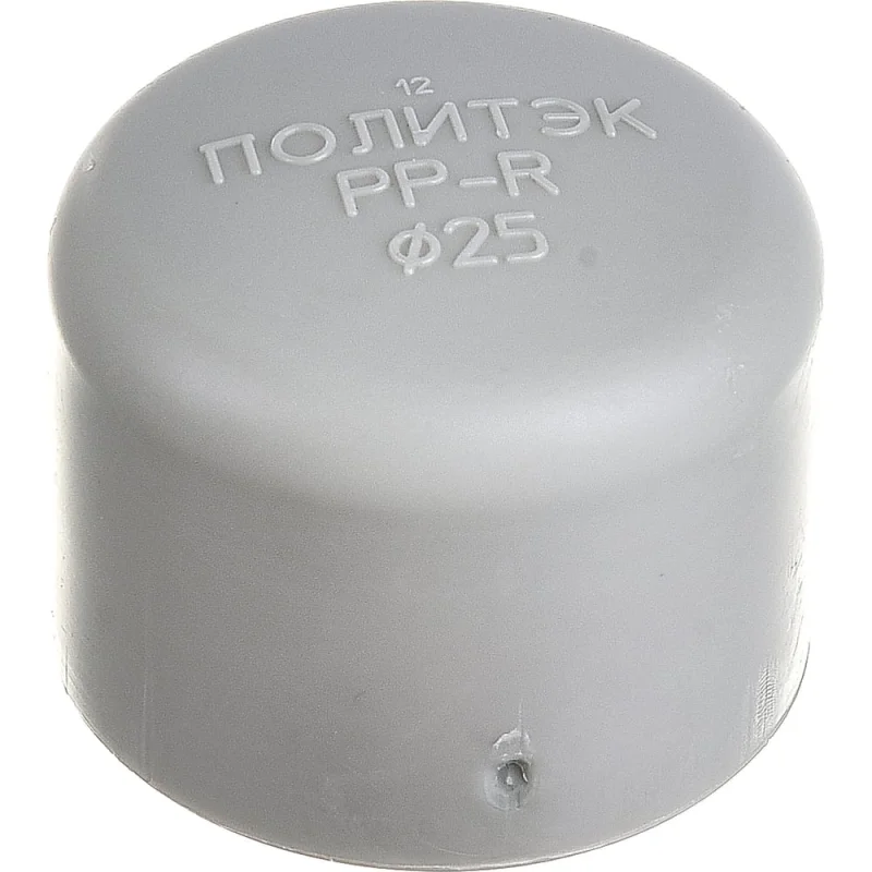Заглушка ПОЛИТЭК 25 PPRC, серый 9000001025с