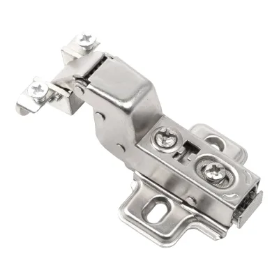 Петля для алюминиевого фасада Lemax PROF clip-on, вкладная, с доводчиком, никель M330-Inst