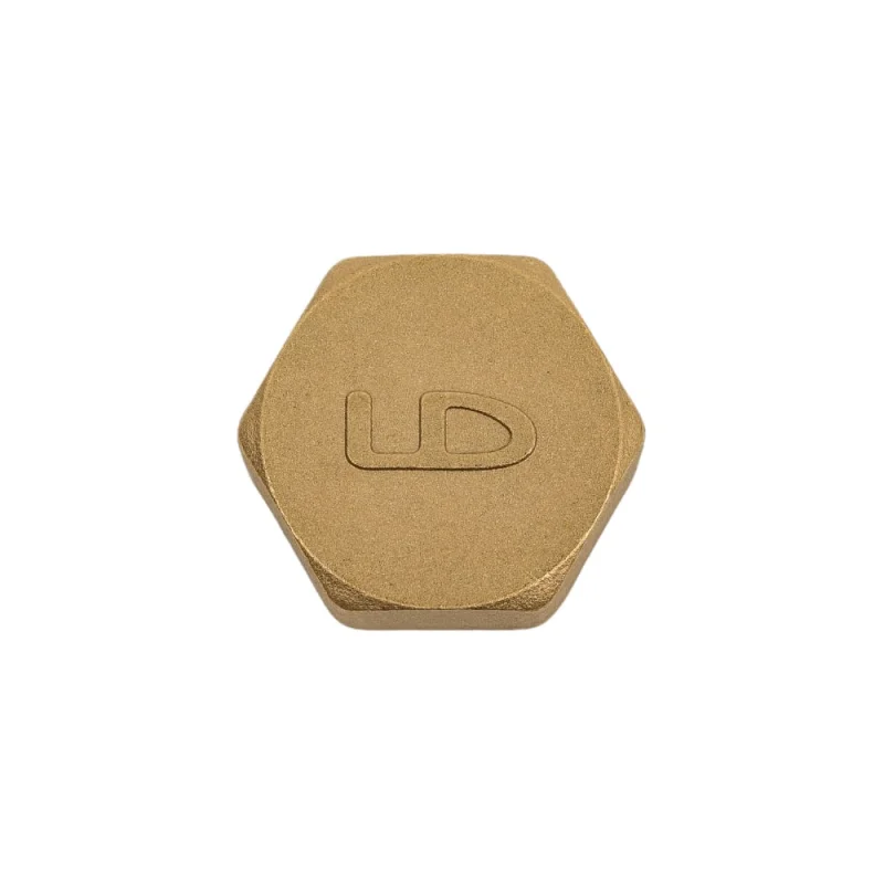 Заглушка (на трубу) LD PRIDE DN20 (3/4") ВР латунь никель в упаковке LD.67.504.20.2