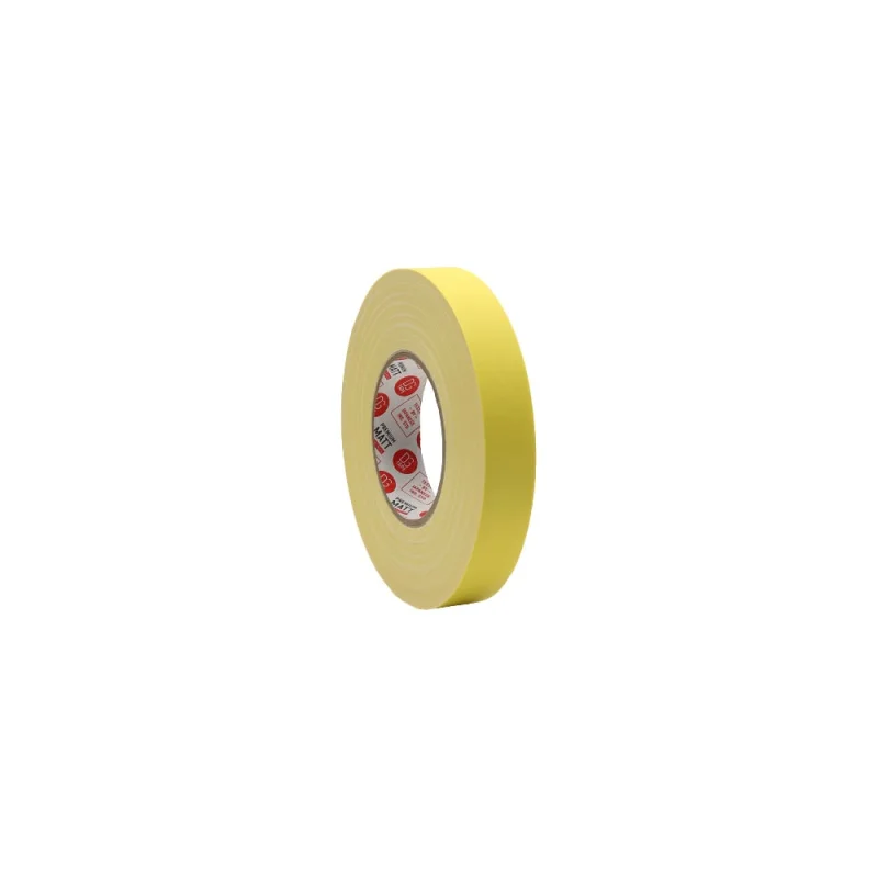 Клейкая лента DGTAPE MATT - Гаффа тейп 25мм/50м - Светло-Желтый MATT50025/50/Y