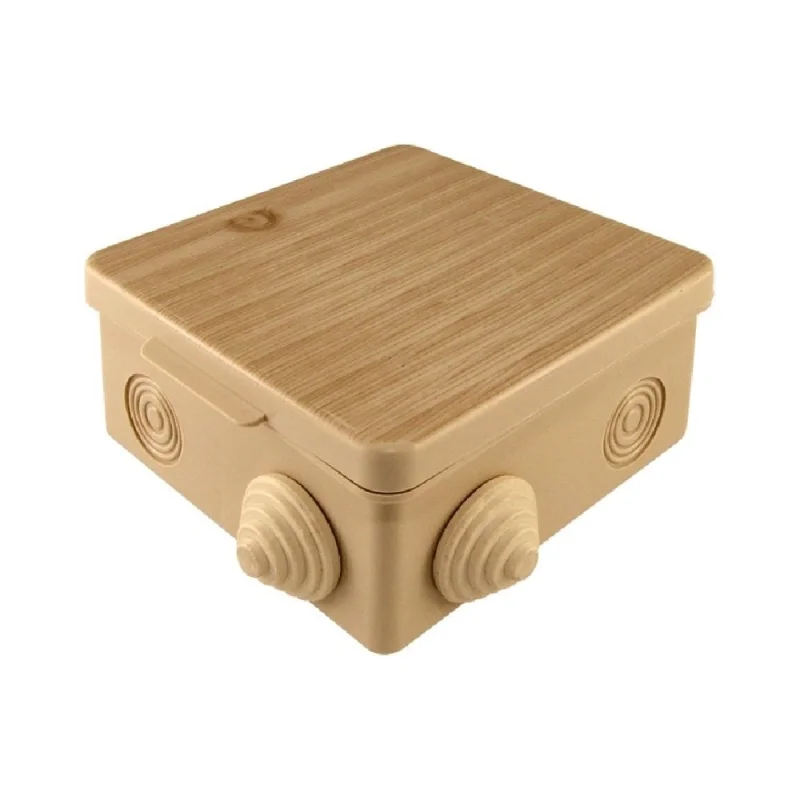 Коробка распределительная KOPOS wood style RK 8101 (SD), светлое дерево, для О/П 80x80x50мм 7хD25мм, IP54 RK-8101_SD