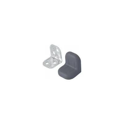 Крепежный уголок с пластиковой крышкой Tech-Krep/Zitar 20x28 серый 4 шт. пакет 148287