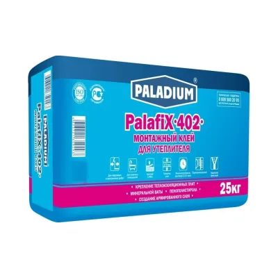 Монтажный клей для утеплителя PALADIUM PalafiX-402 25 кг 17053310
