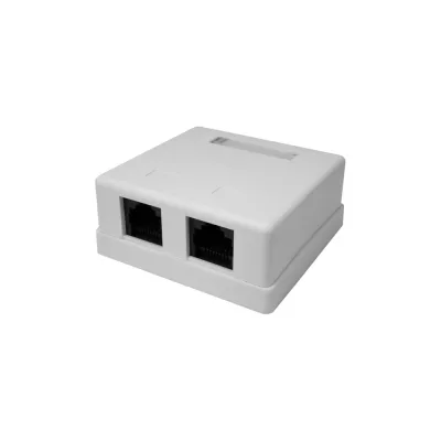 Компьютерная розетка SUPRLAN 8P8C /RJ-45/, UTP, Cat.5e, 2 порта 10-0309