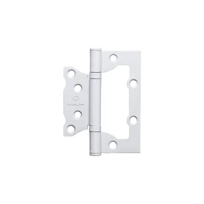 Петля дверная без врезки Marlok 100x75x2,0 WW, белый, 2 шт 013513