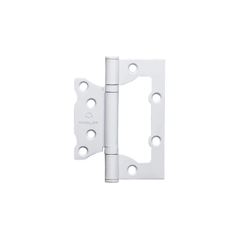 Петля дверная без врезки Marlok 100x75x2,0 WW, белый, 2 шт 013513