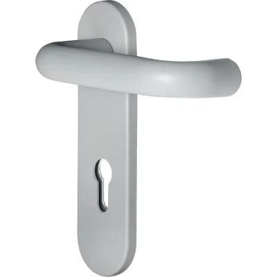 Гарнитур для пожарных дверей DOORLOCK V S38KP/F G PZ72 серия Variant, на короткой накладке, серый, подпружиненная, А=47-75мм 79053