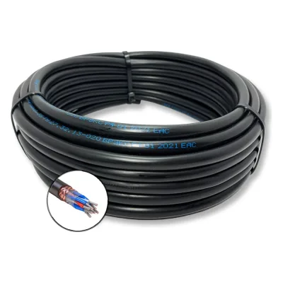 Кабель монтажный экранированный БУРЕВЕСТНИК мкэшвнг(a)-ls 3x2х0.75 мм2, 1м BOZ111785L1