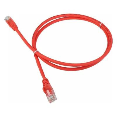 Патч-корд LANMASTER RJ45-RJ45, 4 пары, UTP, категория 5е, 1 м, оранж., LSZH, LAN-PC45/U5E-1.0-OR