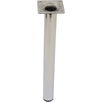 Ножка Tech-Krep D30х300 круглая, нерегул, никель накл. 151268