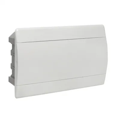 Щит распределительный встраиваемый EKF SlimBox PROxima ЩРВ-П-18 пластиковый IP41 230х395х100 мм 18 модулей белая дверь (sb-v-18w)