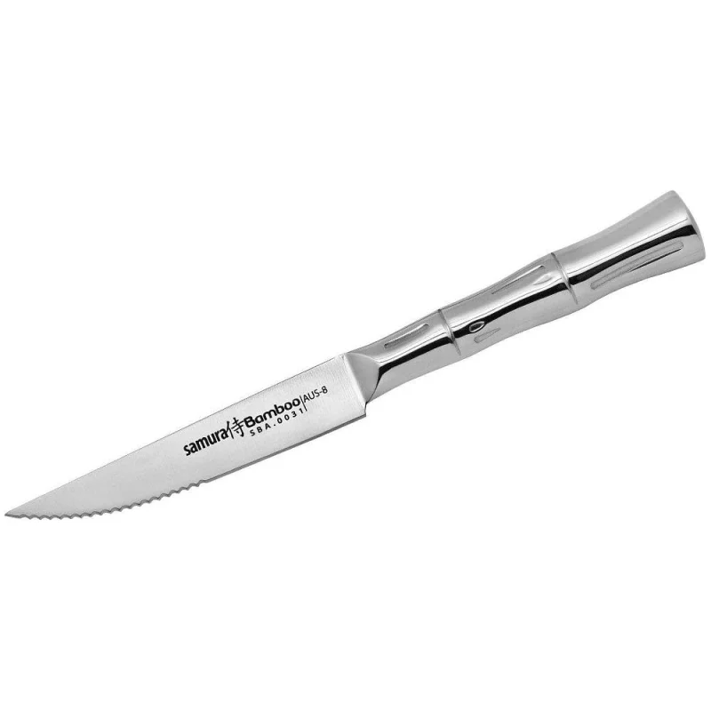 Кухонный нож Samura "Bamboo" для стейка, 110 мм, AUS-8 SBA-0031/K