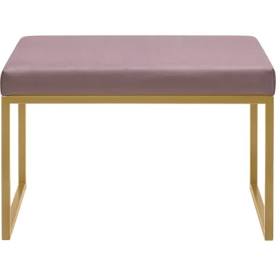 Банкетка GreenWeen ALBA SMART золотая, Dusty Pink, 650x350x450 GW-ALBASMART-DP-650G