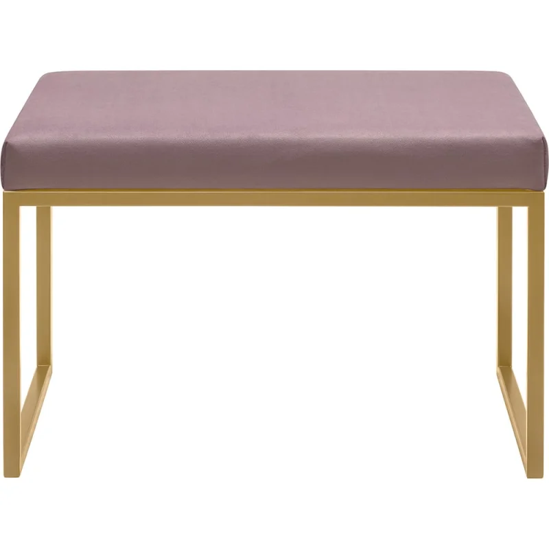 Банкетка GreenWeen ALBA SMART золотая, Dusty Pink, 650x350x450 GW-ALBASMART-DP-650G