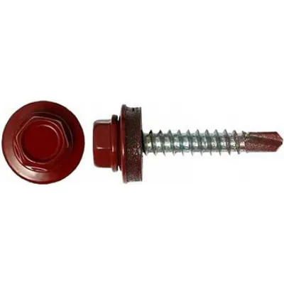 Саморез Крепстор 4,8х29 RAL 3011-красно-коричневый, 75 шт. 4665317059446