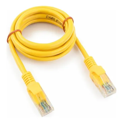 Многожильный патч-корд Cablexpert UTP кат.5e, 1м, литой, жёлтый PP12-1M/Y