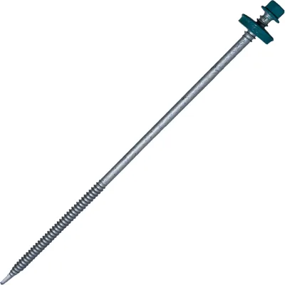 Саморез для сэндвич-панелей HARDWEX ТМ HWX5-P10-6.3/5.5x190 мм, св.№3, RUSPERT, RAL 5021, 50 шт. 5190002407688