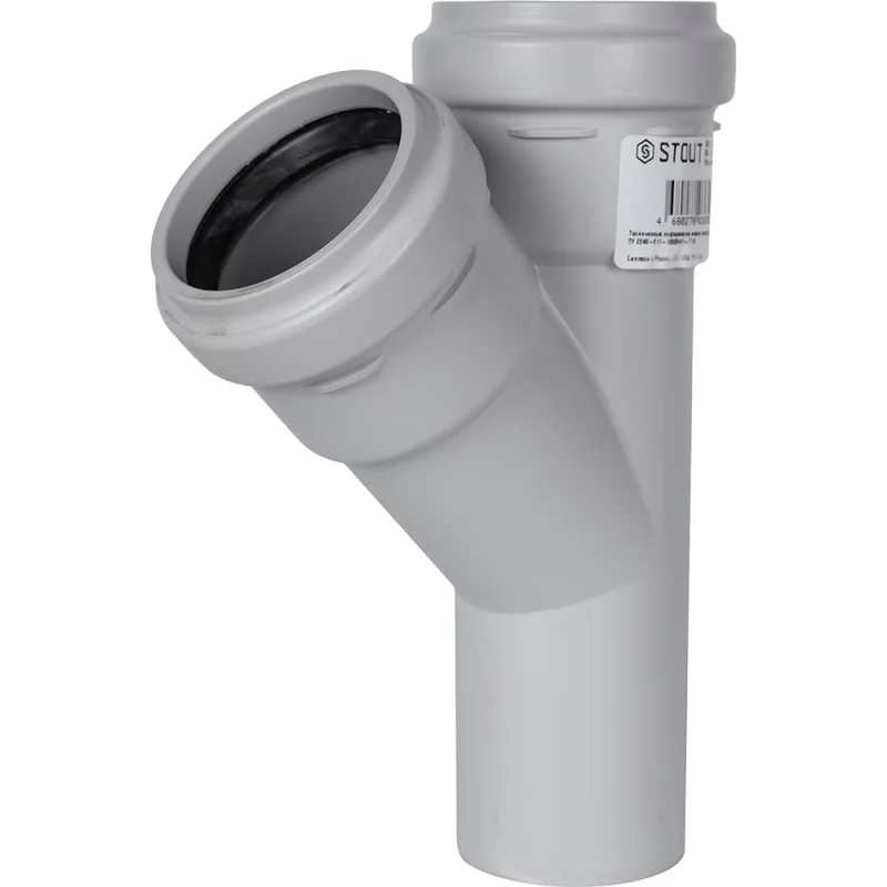 Тройник STOUT канализационный бесшумный d 58x58/45 RG00921GB86A0H