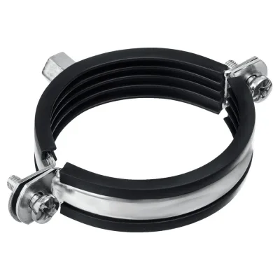 Трубный оцинкованный хомут ЗУБР 2 1/2" с гайкой м8/м10, 10 шт. 37880-75-80