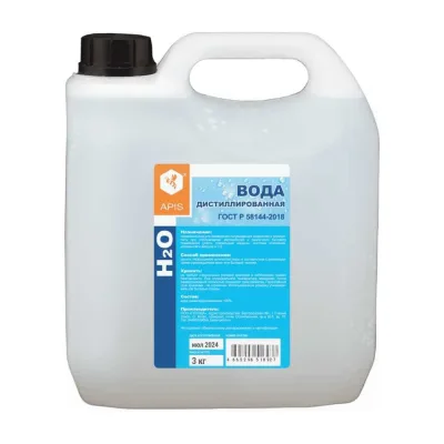 Дистиллированная вода, канистра 3 кг APIS RUQ-021-0005