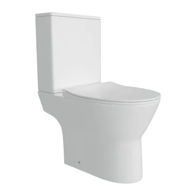 Напольный унитаз Teymi Ritta безободковый, сиденье микролифт T40803 ЦБ-00267141