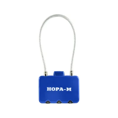 Навесной кодовый замок НОРА-М 609 синий 17265