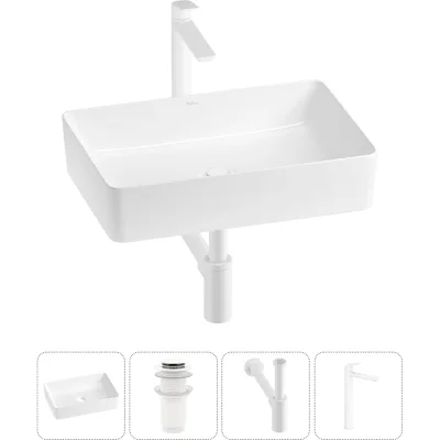 Набор Wellsee 4 в 1 FreeDom 2.0 накладная раковина 50x34 см 3230030 20214450R