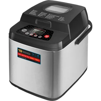 Π₯Π»Π΅Π±ΠΎΠΏΠ΅ΡΠΊΠ° Centek 750 Π³, 650 ΠΡ, 19 ΠΏΡΠΎΠ³ΡΠ°ΠΌΠΌ, ΡΠ°ΠΉΠΌΠ΅Ρ, LCD, ΠΎΠΊΠΎΡΠΊΠΎ, Π½Π΅ΡΠΆ., ΡΠ΅ΡΠ½ΡΠΉ CT-1410 BLACK