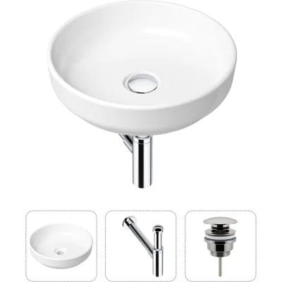 Накладная раковина для ванной Lavinia Boho Bathroom Sink Slim в комплекте 3 в 1 21520198