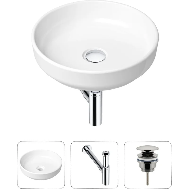 Накладная раковина для ванной Lavinia Boho Bathroom Sink Slim в комплекте 3 в 1 21520198