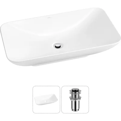 Набор Wellsee 2 в 1 Demure накладная раковина 60x36 см 20214583R