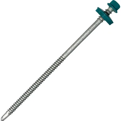 Саморез для сэндвич-панелей HARDWEX ТМ HWX5-P10-6.3/5.5x135 мм, св.№3, RUSPERT, RAL 5021, 100 шт. 5190000240690