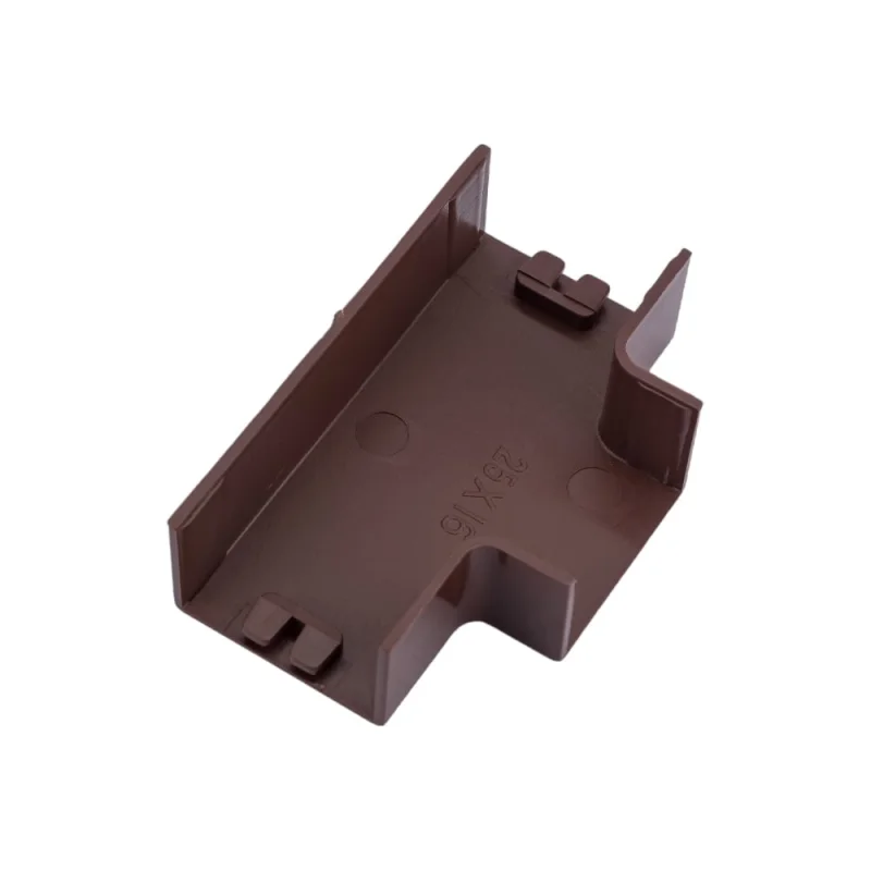 T-образный угол EKF PROxima Plast, 4шт под темное дерево tchd-25-16x4