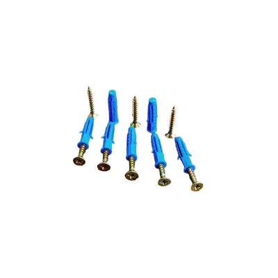 Шуруп саморез 23 БОЛТА 6х80 ЖЦ с дюбелем 8х80, 50 шт AB7106008065G07/B23300808003100ф50