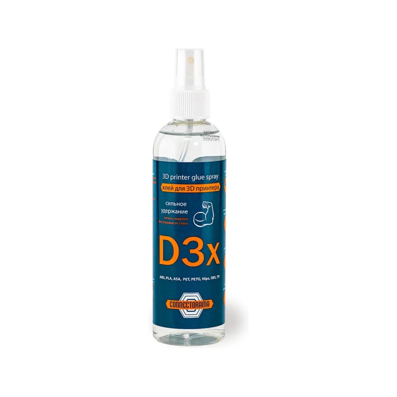 Клей Connector для 3D-принтера D3x, 250 мл, с распылителем KL-3Dx-250R
