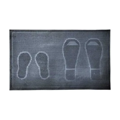 Придверный резиновый коврик ComeForte PIN MAT 45x75см «БОТИНКИ» PM-034