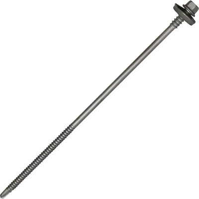 Саморез для сэндвич-панелей HARDWEX ТМ HWX5-P10-6.3/5.5x190 мм, св.№3, RUSPERT, 50 шт. 5190002407541