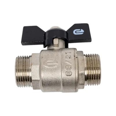 Шаровой кран для воды ONDO 3/4", ш/ш, бабочка, никель ONMMB034