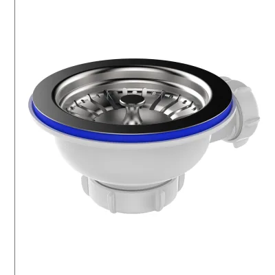 Выпуск Aquant 3 1/2" с металлической реш. с отводом под перелив NV250-40-MR