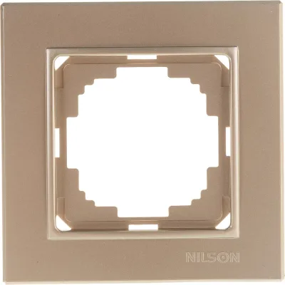 Одноместная рамка NILSON золото Alegra metallic 25150091