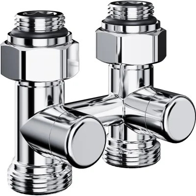 Узел нижнего подключения ROYAL THERMO Design прямой 1/2x3/4EK (хром) НС-1701220